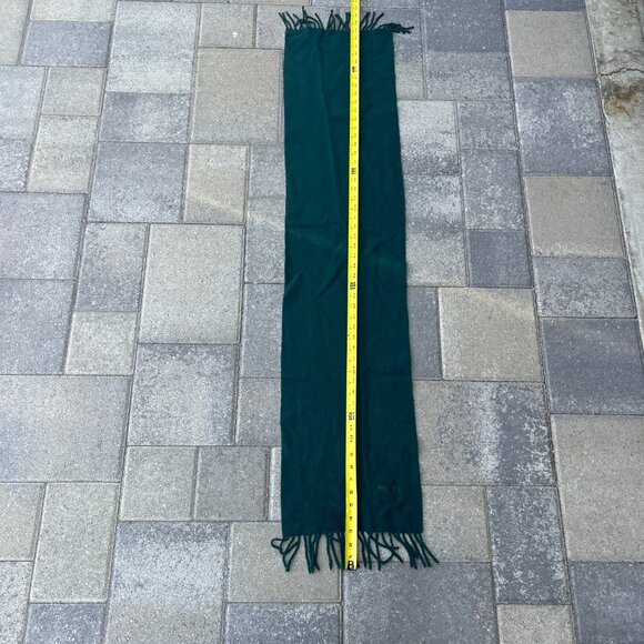 Fendi Scarf Green Fringe 53 x11 - Picture 3 of 5